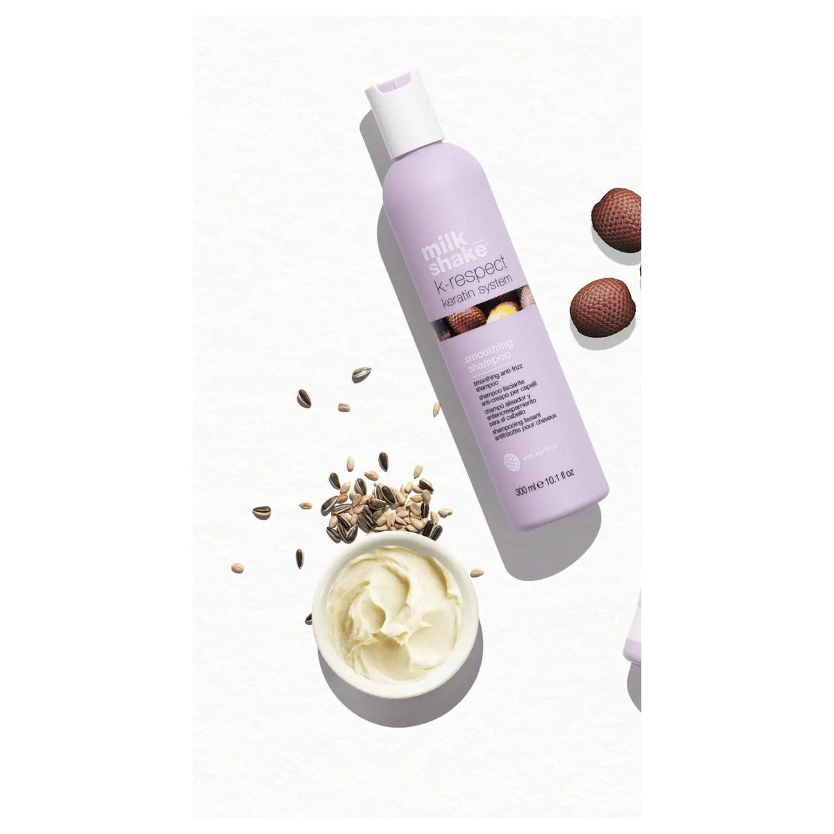 Milk Shake K-Respect Smoothing Shampoo 300ml hair shampoo texture