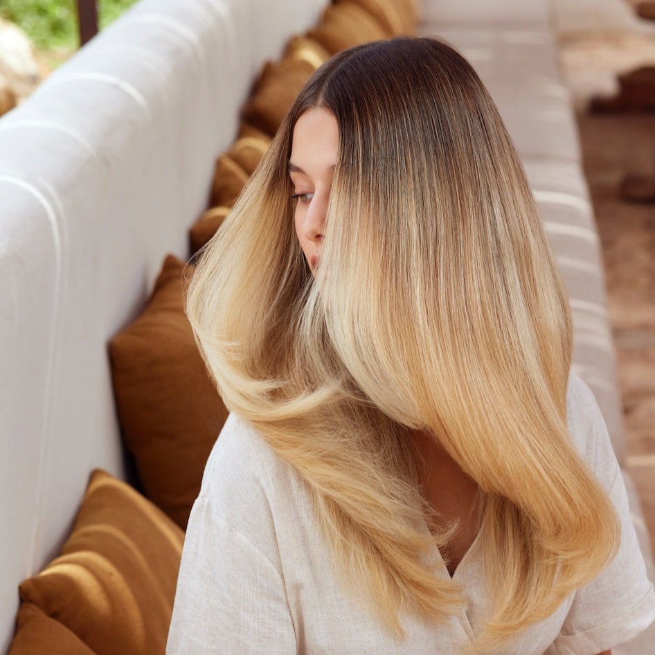 Milk Shake K-Respect Smoothing Shampoo 300ml hair shampoo in use