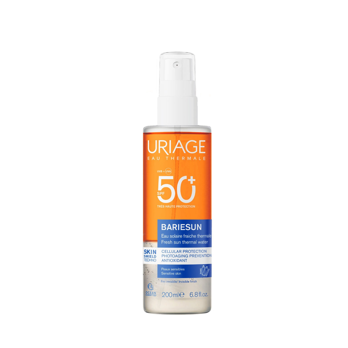 Uriage Bariesun Fresh Sun Water SPF50+ 200ml sun water spray #Size_200ml